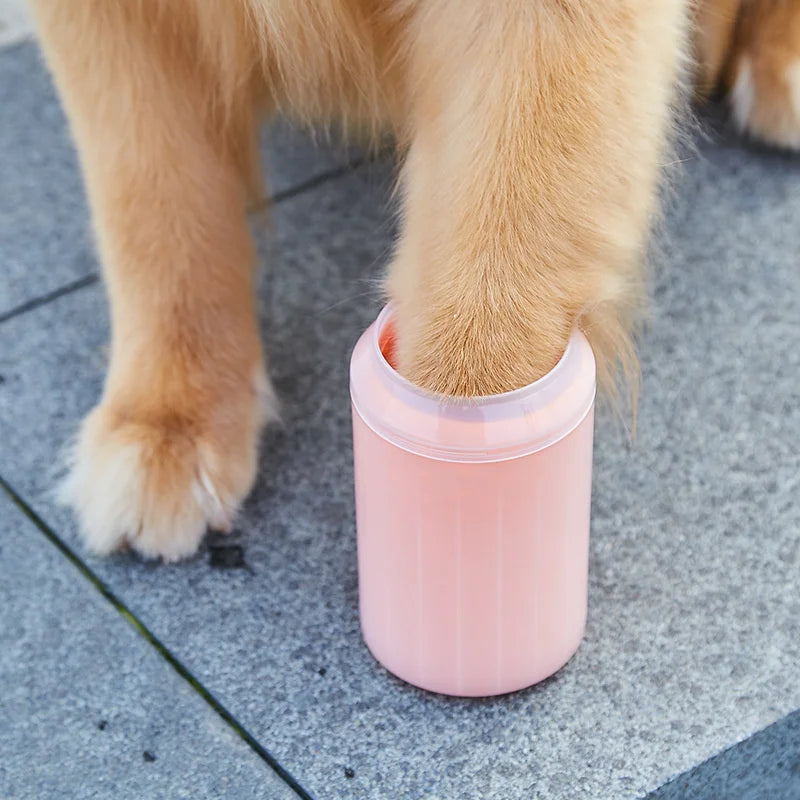Dog and cat paw cleaning brush