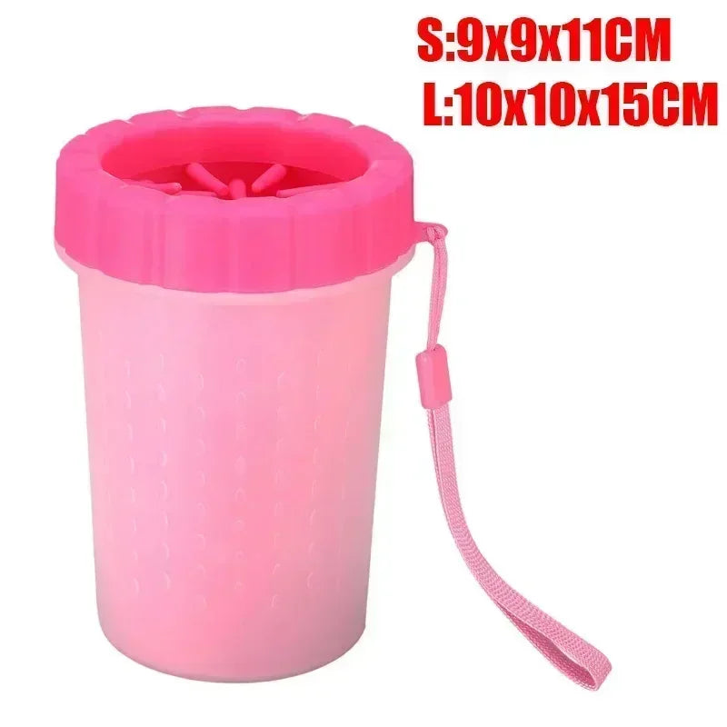 Dog and cat paw cleaning brush