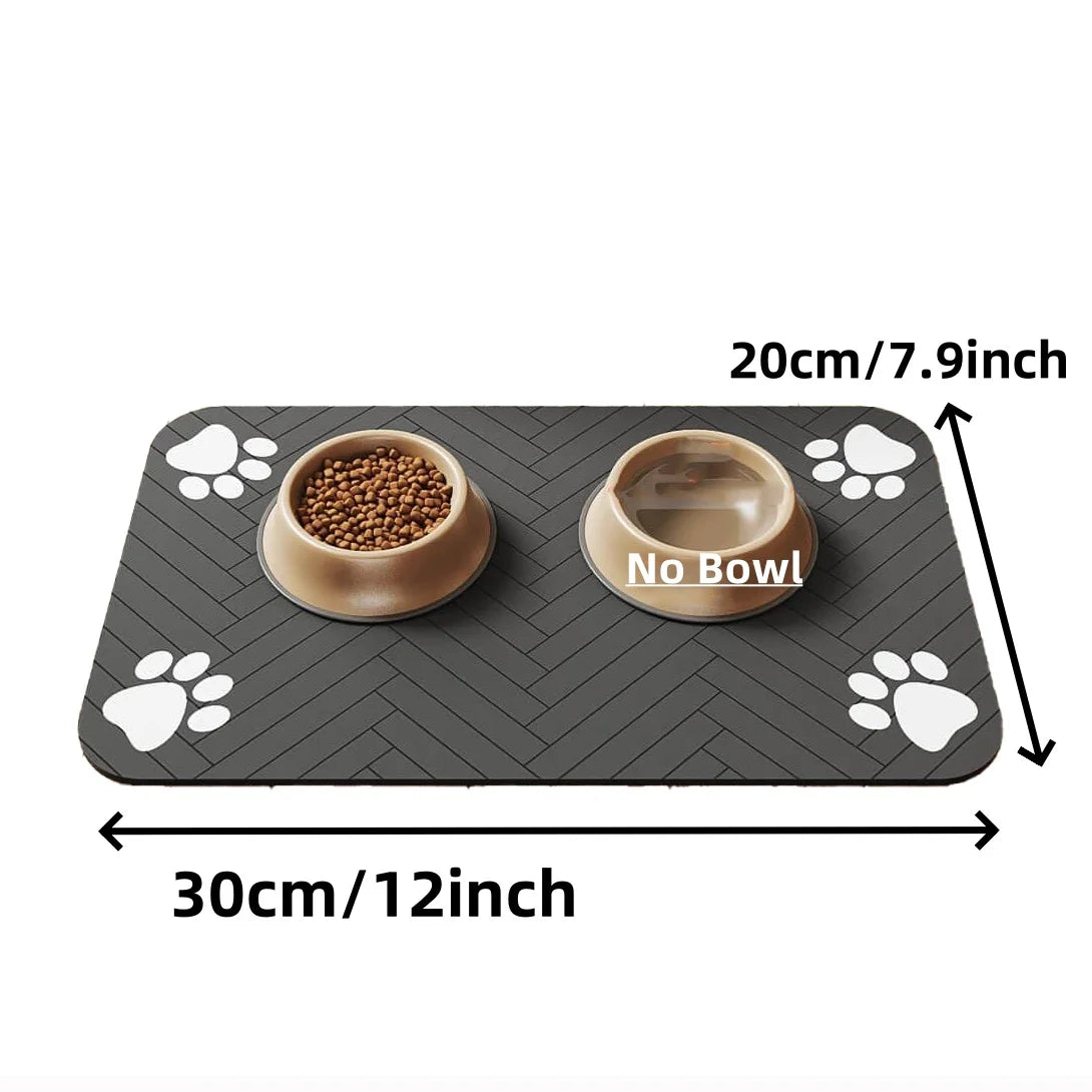 Absorbent Placemat for Food and Water Bowl