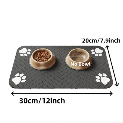 Absorbent Placemat for Food and Water Bowl