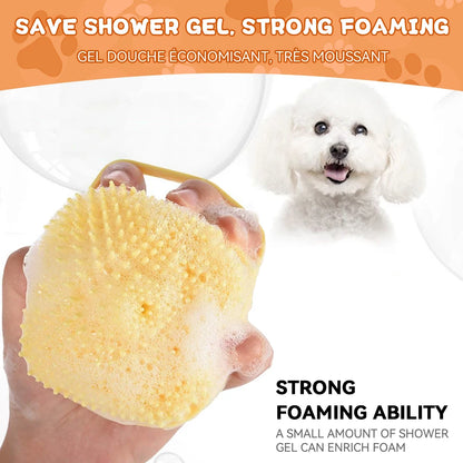 Dog bath brush