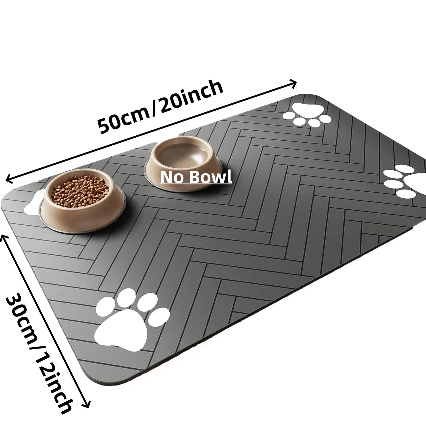Absorbent Placemat for Food and Water Bowl