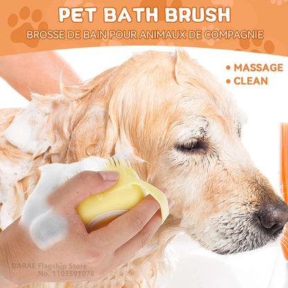 Dog bath brush