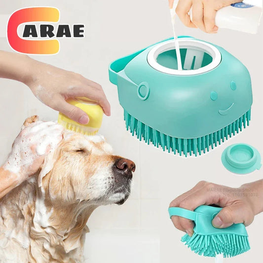 Dog bath brush