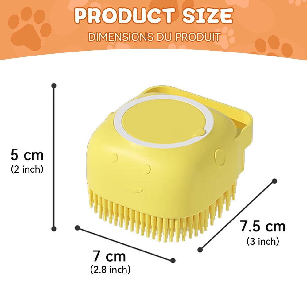 Dog bath brush