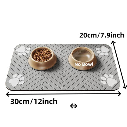 Absorbent Placemat for Food and Water Bowl