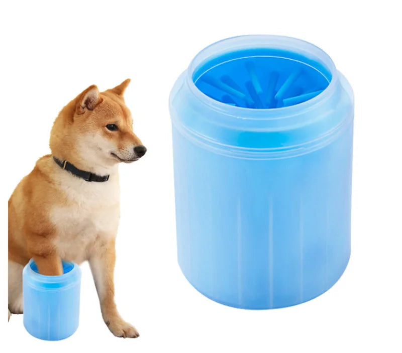Dog and cat paw cleaning brush