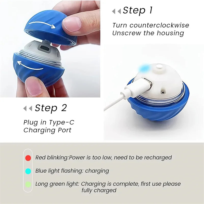 Interactive electronic pet ball